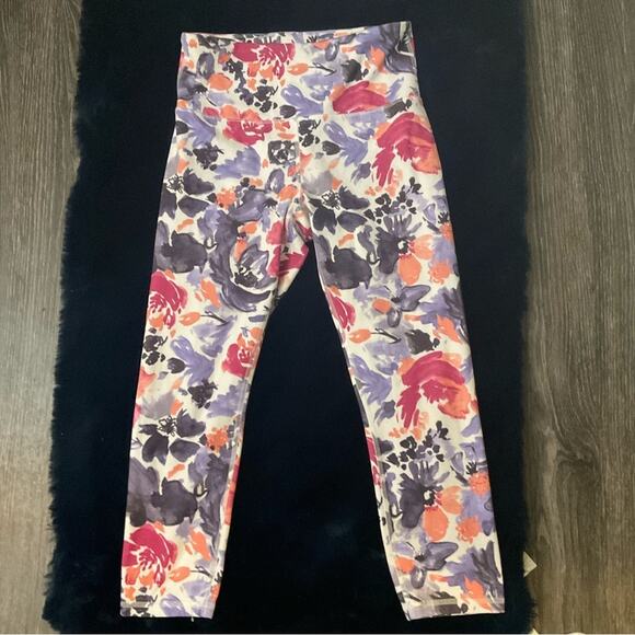 Balance Collection Floral High Waist Moisture Wicking Capri Leggings No Size - Picture 3 of 9
